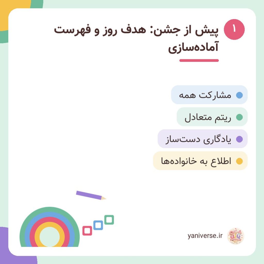 پیش از جشن: هدف روز و فهرست آمادهسازی