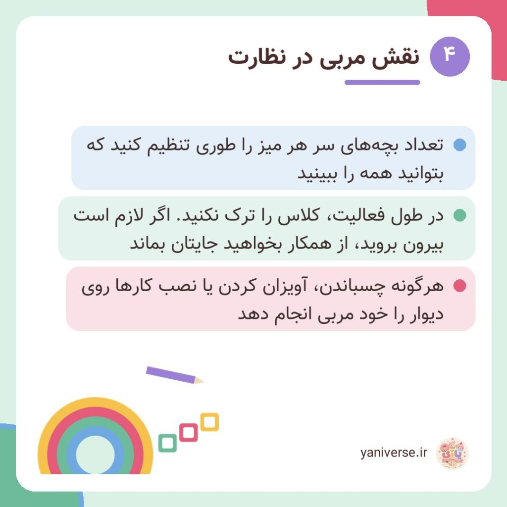 نقش مربی در نظارت