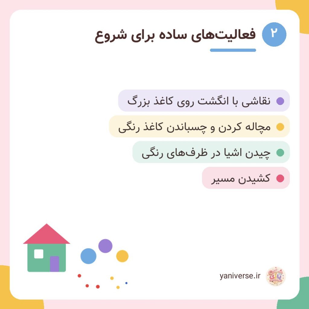 فعالیتهای ساده برای شروع