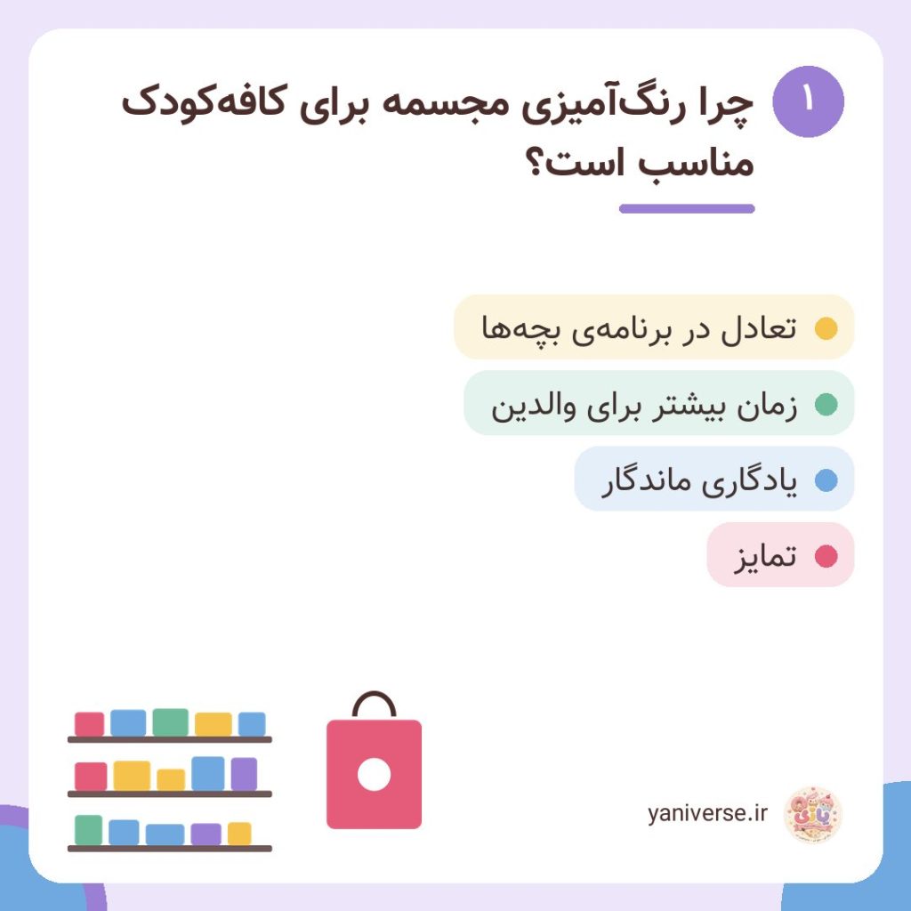 چرا رنگ‌آمیزی مجسمه برای کافه‌کودک مناسب است؟